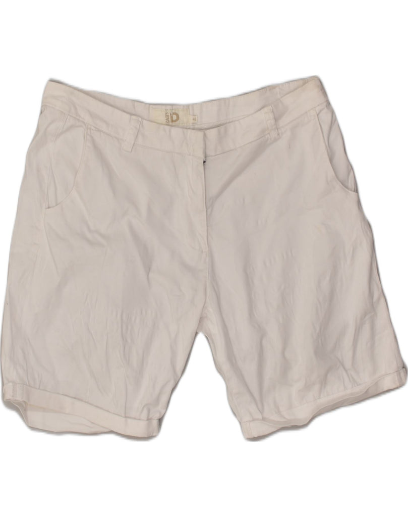 DACK'S Womens Chino Shorts IT 46 Large W34 White Cotton | Vintage Dack's | Thrift | Second-Hand Dack's | Used Clothing | Messina Hembry 