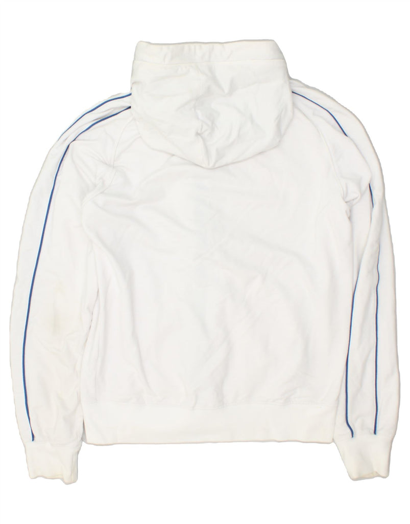 CHAMPION Womens Zip Hoodie Sweater UK 16 Large White | Vintage Champion | Thrift | Second-Hand Champion | Used Clothing | Messina Hembry 