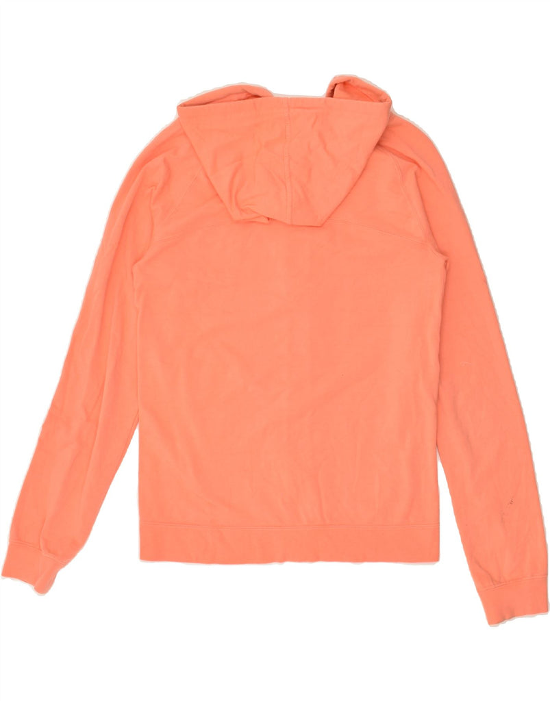 REEBOK Womens Graphic Zip Hoodie Sweater UK 8/10 Small Orange Cotton | Vintage Reebok | Thrift | Second-Hand Reebok | Used Clothing | Messina Hembry 