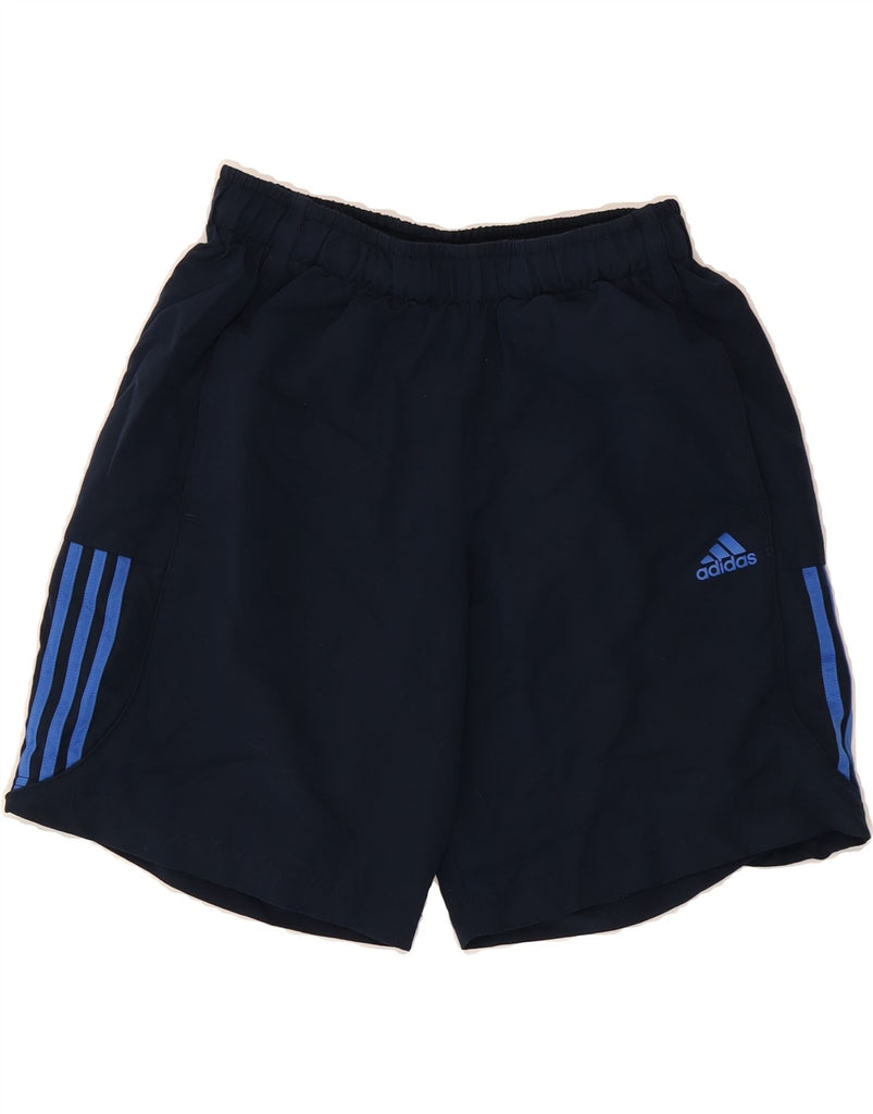 ADIDAS Mens Climalite Sport Shorts Medium  Navy Blue Polyester Vintage Adidas and Second-Hand Adidas from Messina Hembry 