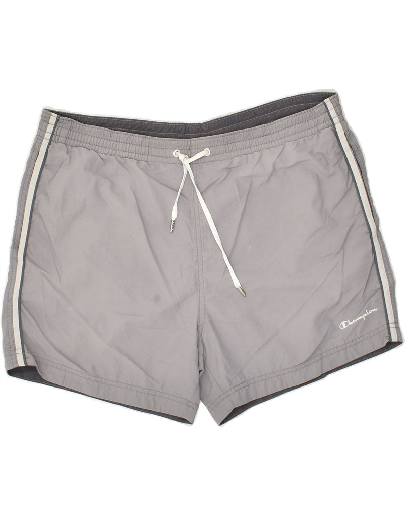 CHAMPION Mens Sport Shorts XL Grey | Vintage Champion | Thrift | Second-Hand Champion | Used Clothing | Messina Hembry 