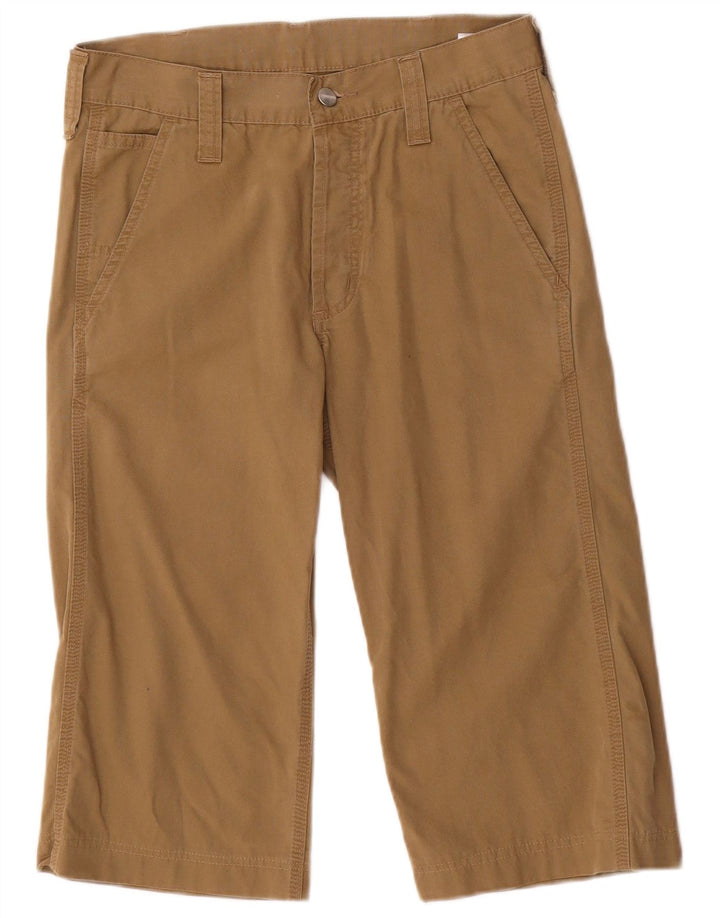 Carhartt Mens Workwear Capri Chino Trousers W26 L17 Khaki Cotton