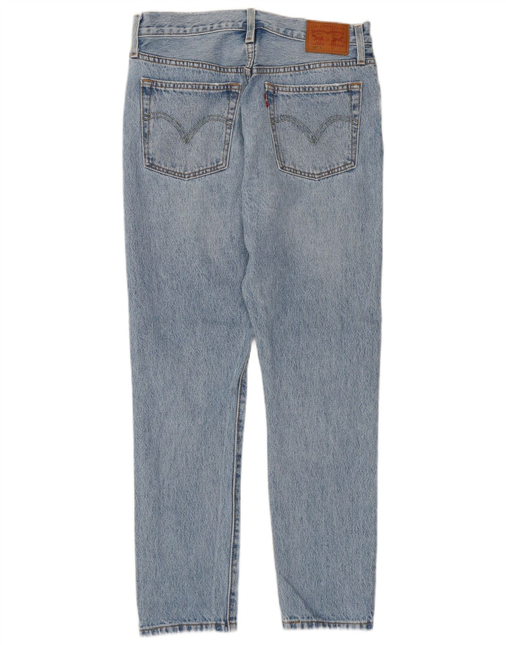 LEVI'S Womens 501 Distressed Slim Jeans W28 L28 Blue Cotton