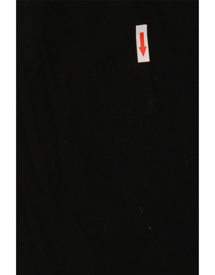 Lacoste Womens Sleeveless Polo Shirt Size 40 Medium Black Cotton