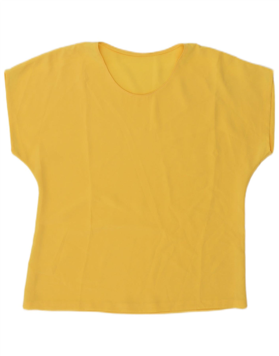 Vintage Womens Blouse Top UK 20 2XL Yellow