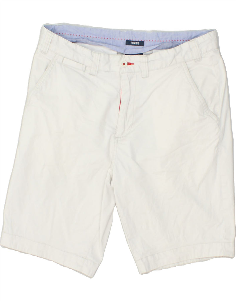 CHAMPION Mens Slim Fit Chino Shorts Medium W32  White Cotton | Vintage Champion | Thrift | Second-Hand Champion | Used Clothing | Messina Hembry 