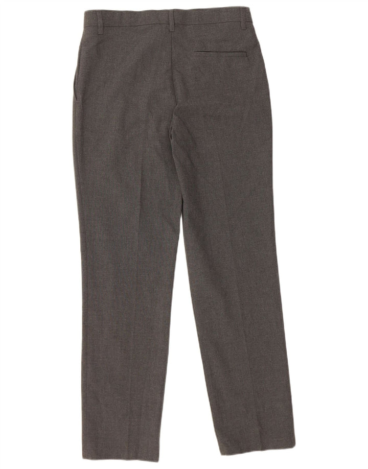 MARKS & SPENCER Boys Straight Suit Trousers 12-13 Years W28 L27 Grey