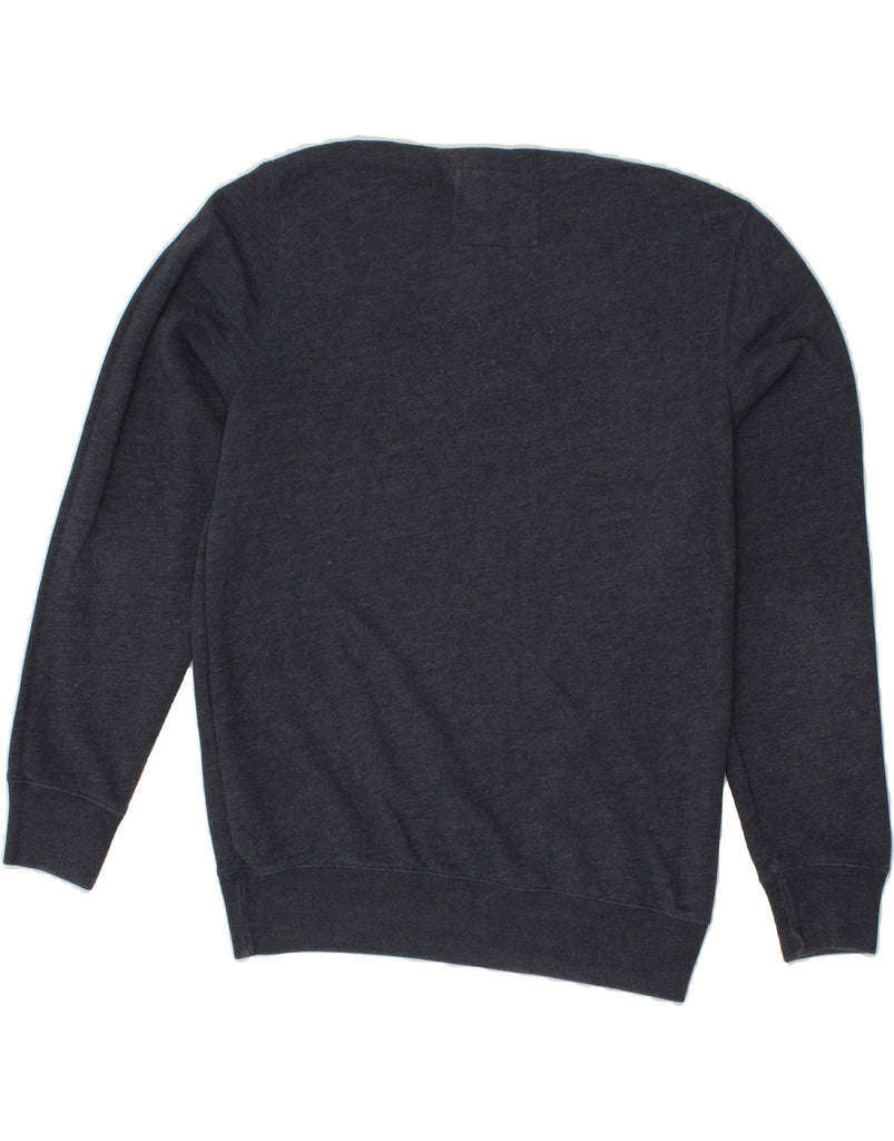 JACK WILLS Mens Graphic Sweatshirt Jumper Medium Navy Blue Cotton | Vintage Jack Wills | Thrift | Second-Hand Jack Wills | Used Clothing | Messina Hembry 