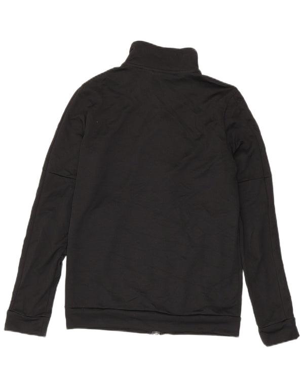 Adidas Womens Tracksuit Top Jacket UK 8/10 Small Black Polyester