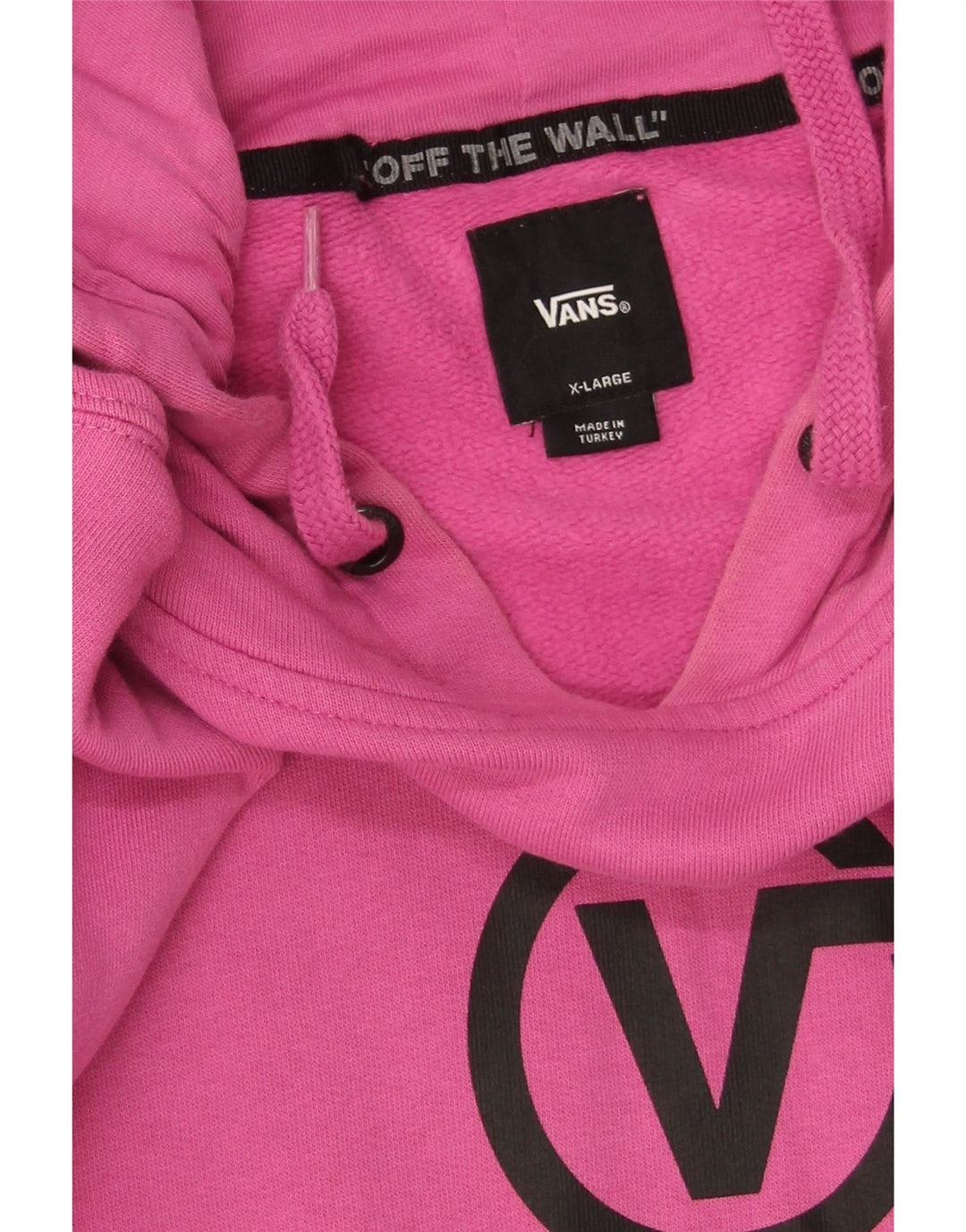 Vans Mens Graphic Hoodie Jumper XL Pink