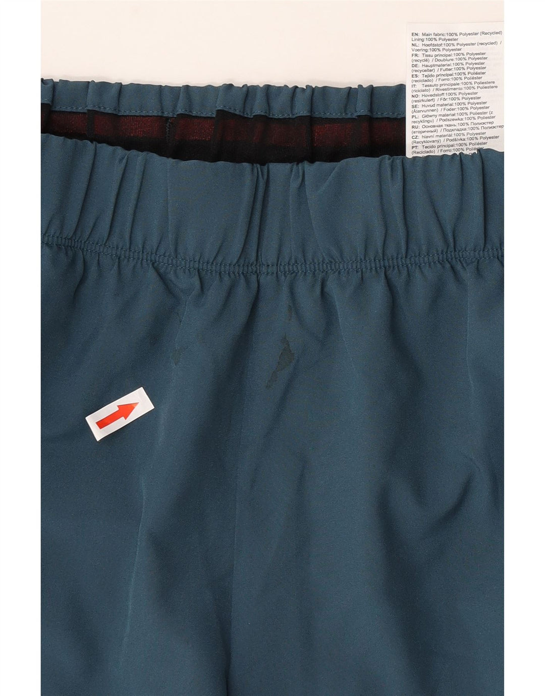 Asics Mens Graphic Sport Shorts Medium  Navy Blue Polyester