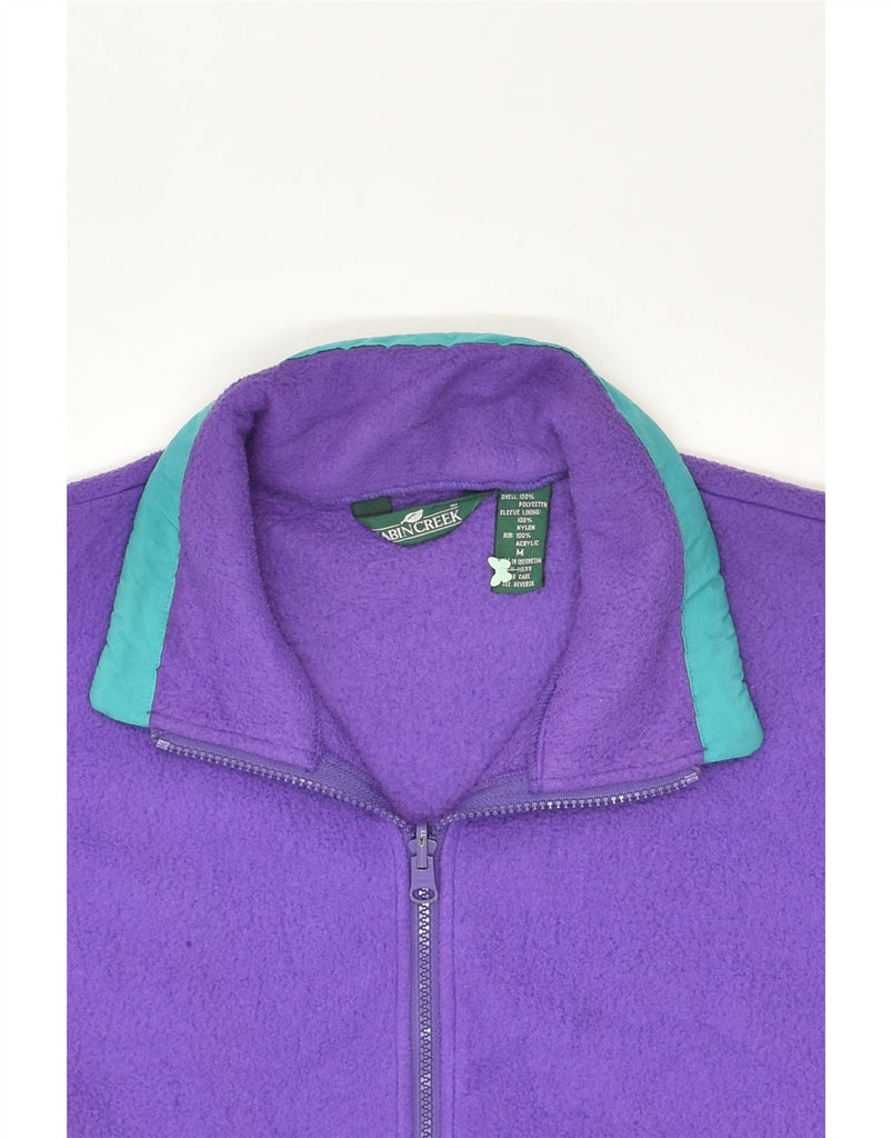 VINTAGE Mens Fleece Jacket UK 38 Medium Purple Polyester | Vintage Vintage | Thrift | Second-Hand Vintage | Used Clothing | Messina Hembry 