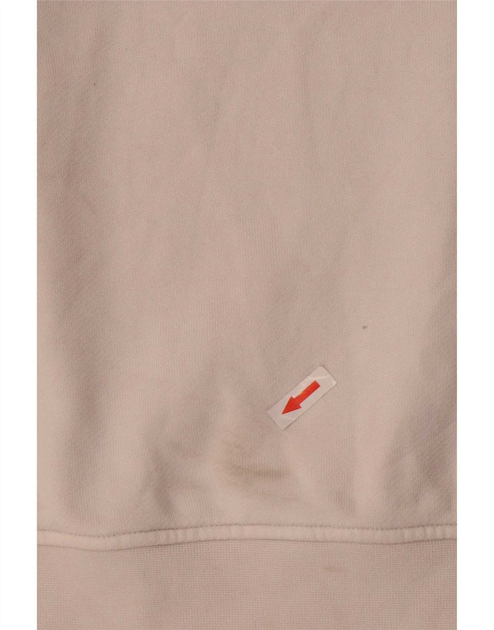 Adidas Womens Oversized Sweatshirt Jumper UK 10 Small White Cotton