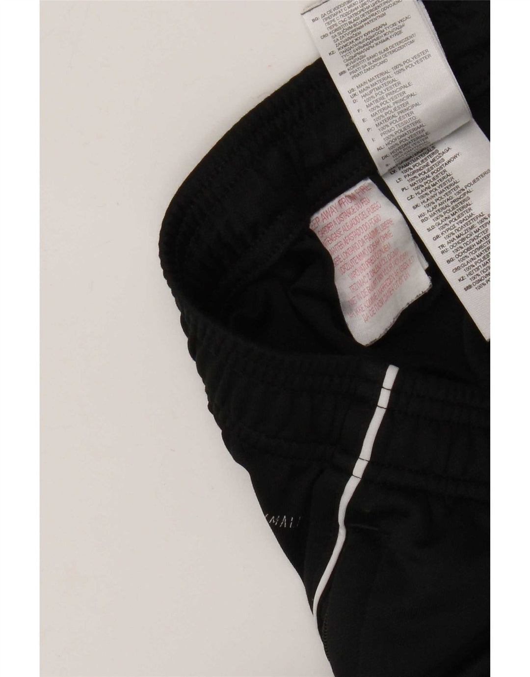 Adidas Boys Climalite Tracksuit Trousers 13-14 Years Black Polyester