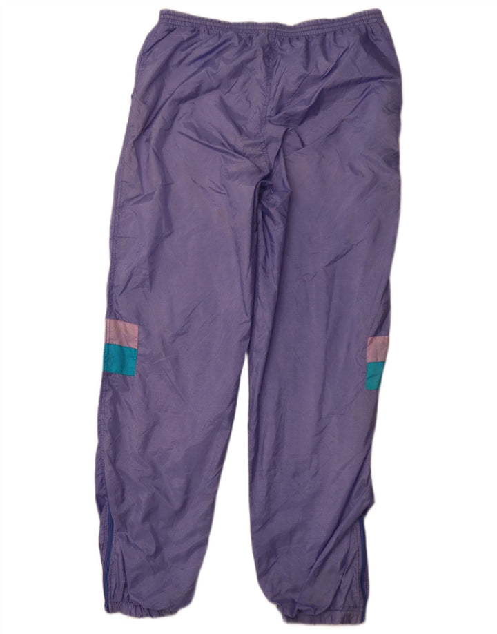 VINTAGE Womens Tracksuit Trousers Joggers XL  Purple Nylon