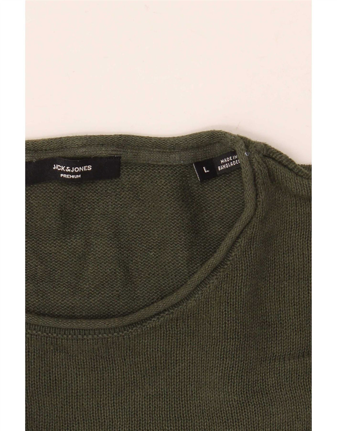 Jack & Jones Mens Crew Neck Jumper Sweater Large Green