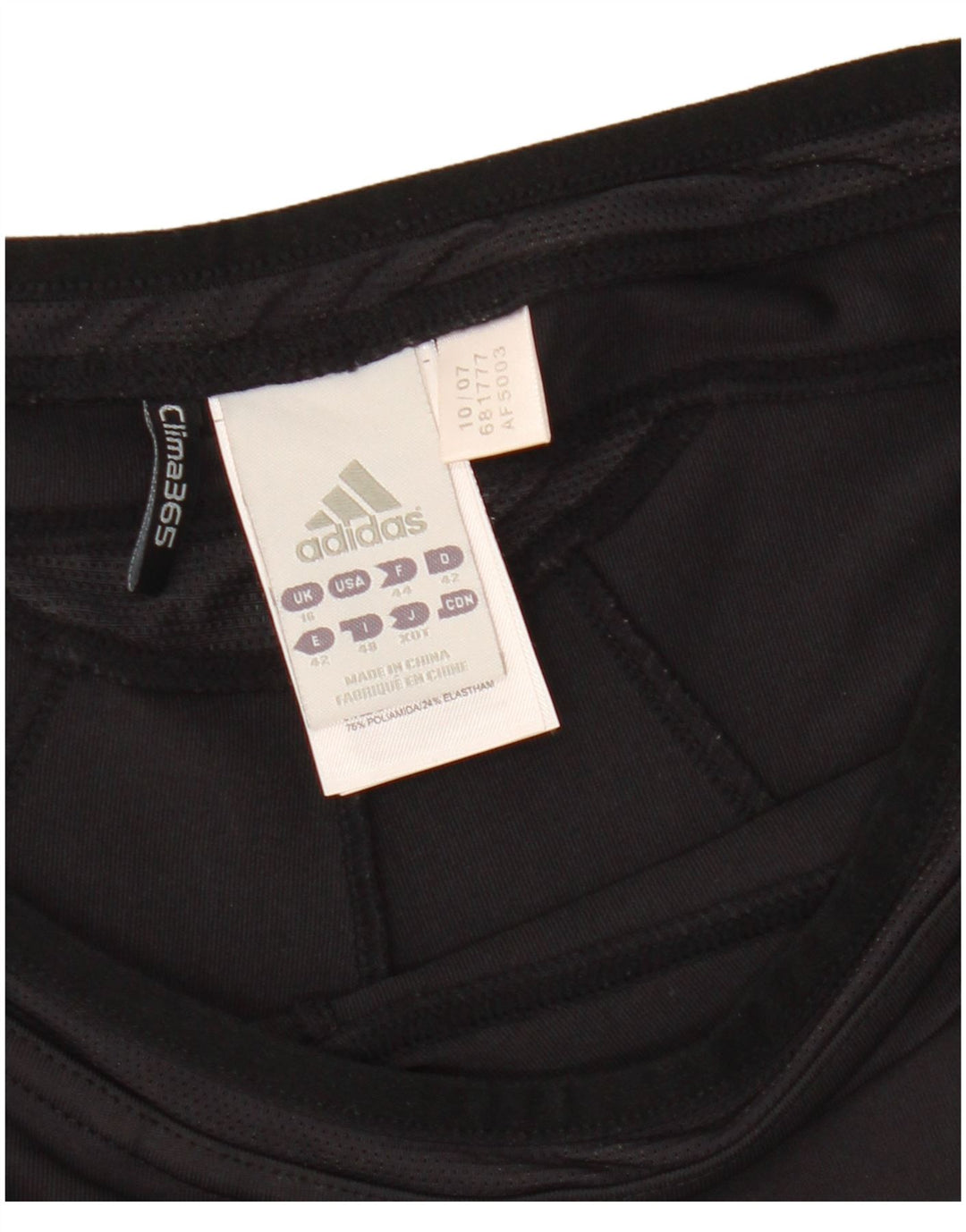 ADIDAS Womens Clima 365 Capri Tracksuit Trousers UK 16 Large Black Nylon