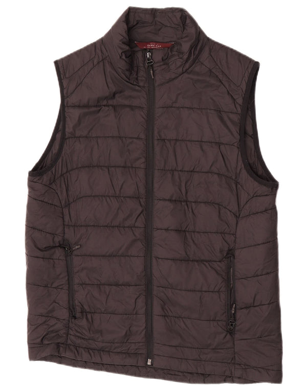 Zara Mens Padded Gilet UK 40 Large Black