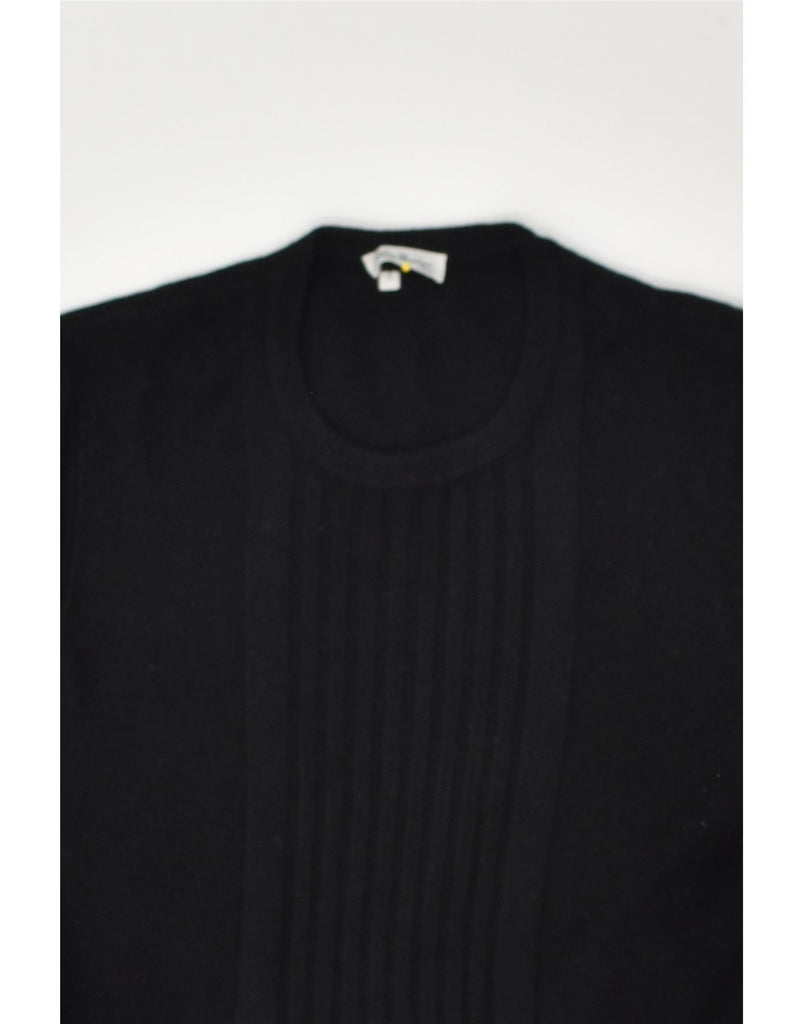 VINTAGE Womens Crew Neck Jumper Sweater US 4 Small Black Wool | Vintage Vintage | Thrift | Second-Hand Vintage | Used Clothing | Messina Hembry 