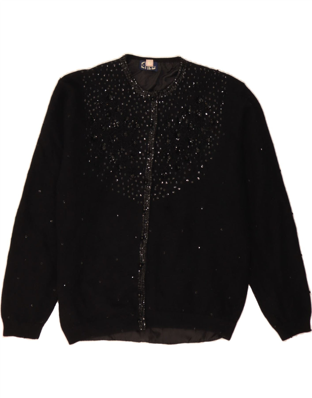 CREATION Womens Cardigan Sweater UK 18 XL Black Vintage Creation and Second-Hand Creation from Messina Hembry 