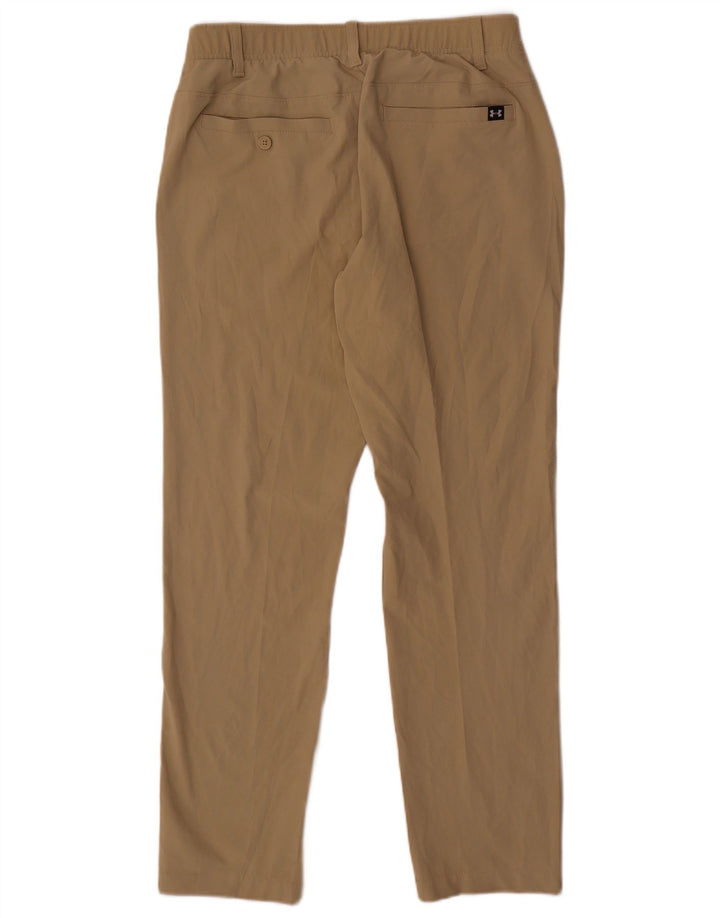 Under Armour Mens Slim Chino Trousers W32 L32 Beige Polyester