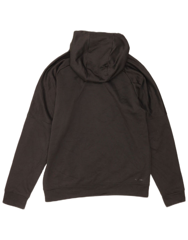 Adidas Mens Graphic Hoodie Jumper Medium Black Polyester