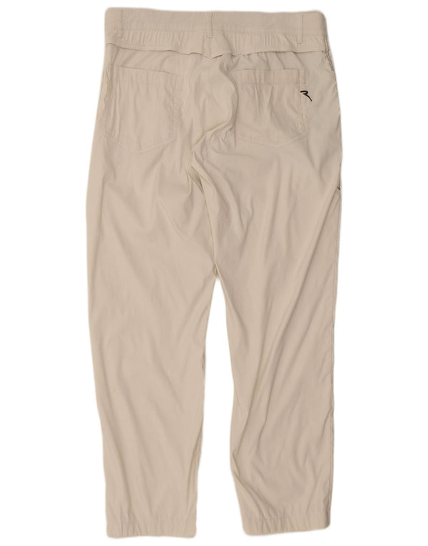 Chervo Mens Straight Casual Trousers W34 L29 Beige