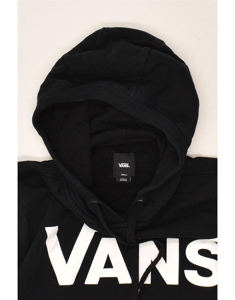 VANS Mens Graphic Hoodie Jumper Small Black Cotton | Vintage Vans | Thrift | Second-Hand Vans | Used Clothing | Messina Hembry 