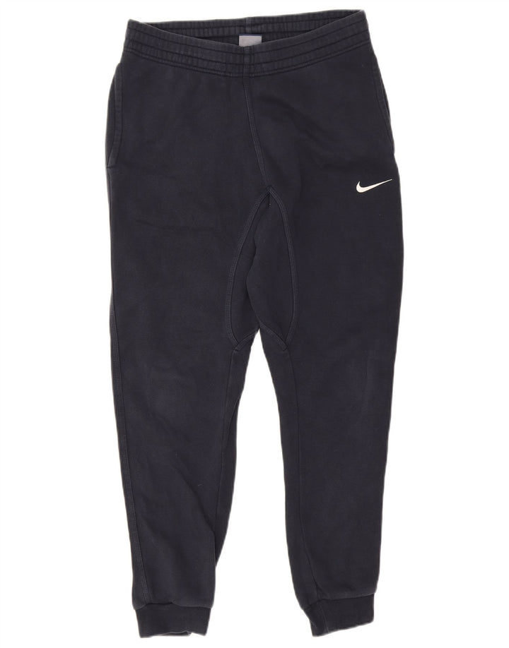 Nike Mens Tracksuit Trousers Joggers Small Navy Blue Cotton