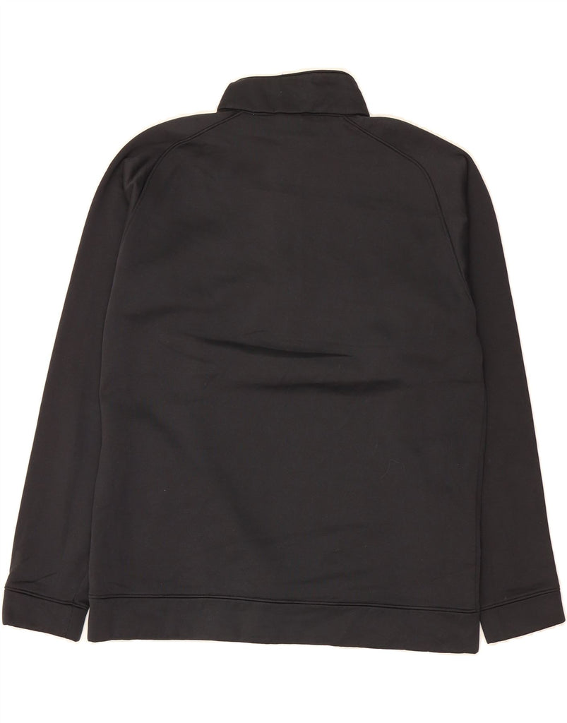 UNDER ARMOUR Mens Zip Neck Sweatshirt Jumper Large Black Polyester Vintage Under Armour and Second-Hand Under Armour from Messina Hembry 