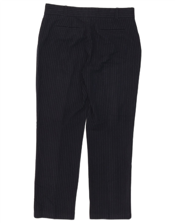Marks & Spencer Womens Suit Trousers UK 12 Medium W32 L27 Navy Blue