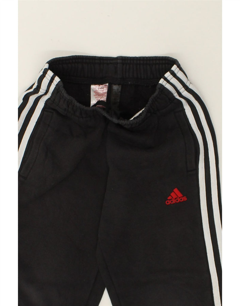 ADIDAS Boys Tracksuit Trousers Joggers 7-8 Years Black Cotton | Vintage Adidas | Thrift | Second-Hand Adidas | Used Clothing | Messina Hembry 