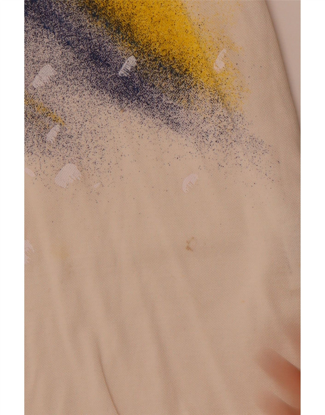 SERGIO TACCHINI Mens Graphic Polo Shirt Small White Colourblock Cotton