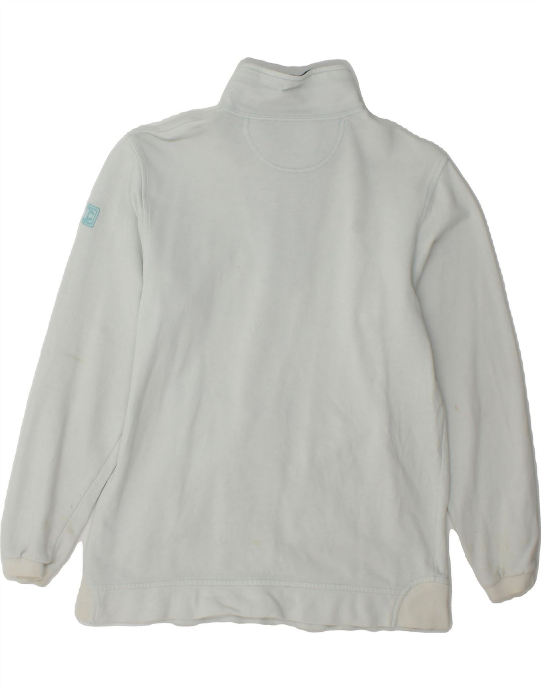 CHAMPION Mens Zip Neck Sweatshirt Jumper Medium Blue Cotton Vintage Champion and Second-Hand Champion from Messina Hembry 