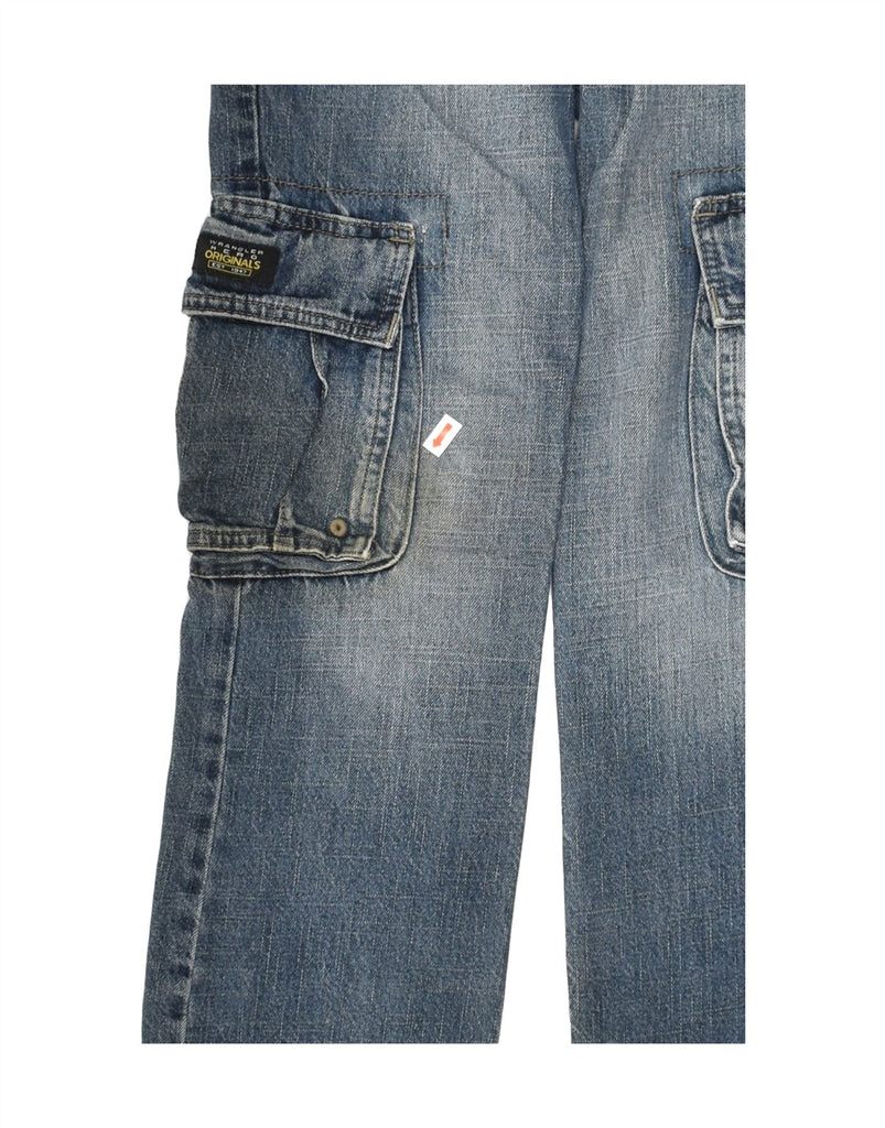 WRANGLER Boys Cargo Straight Jeans 7-8 Years W24 L22 Blue Cotton | Vintage Wrangler | Thrift | Second-Hand Wrangler | Used Clothing | Messina Hembry 