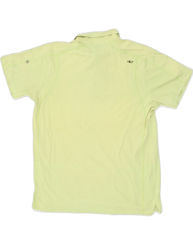 O'NEILL Mens Graphic Polo Shirt Large Green Cotton | Vintage O'Neill | Thrift | Second-Hand O'Neill | Used Clothing | Messina Hembry 