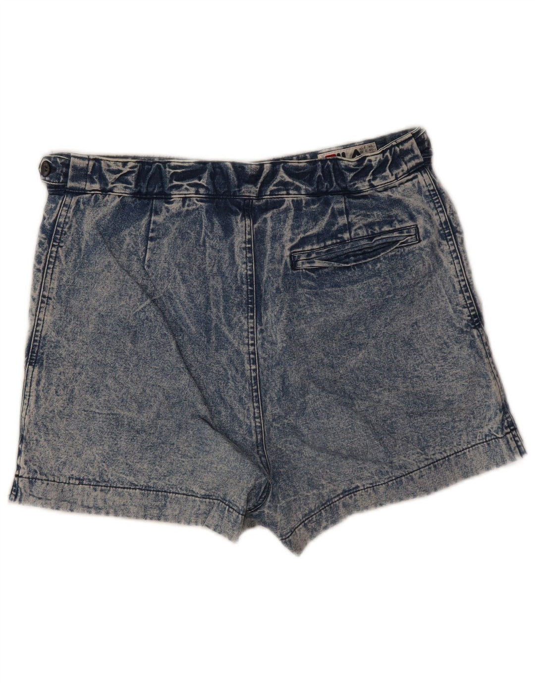 Fila Womens High Waist Denim Shorts IT 46 Large W30  Blue
