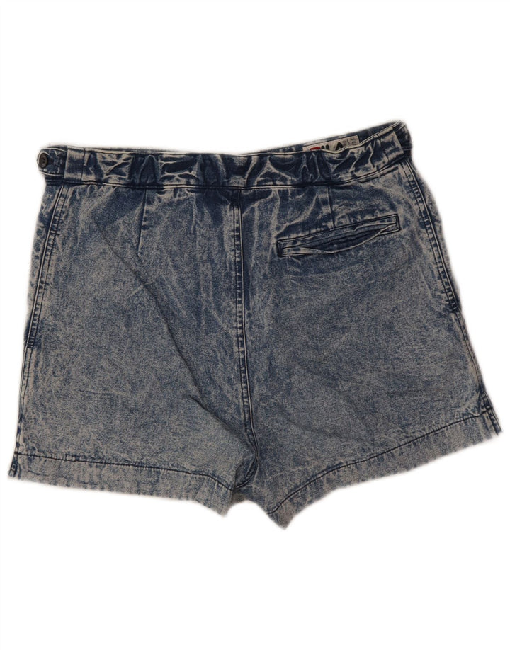 Fila Womens High Waist Denim Shorts IT 46 Large W30  Blue