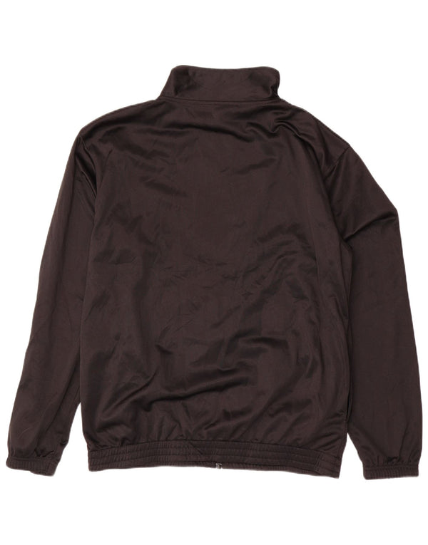 LOTTO Mens Tracksuit Top Jacket Large Black Polyester