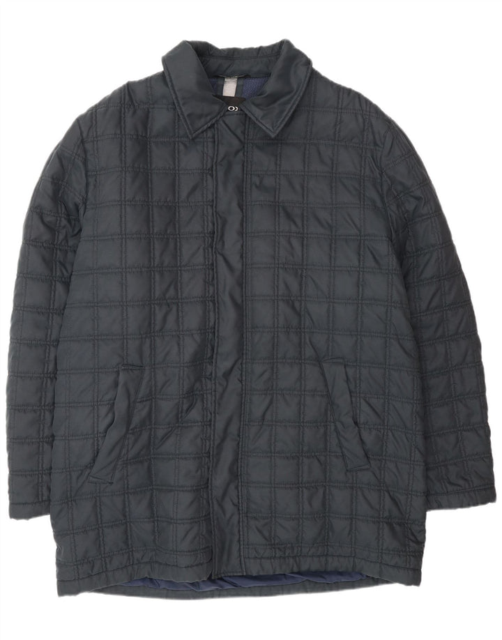 Geox Mens Respira Padded Coat IT 56 3XL Navy Blue Polyester