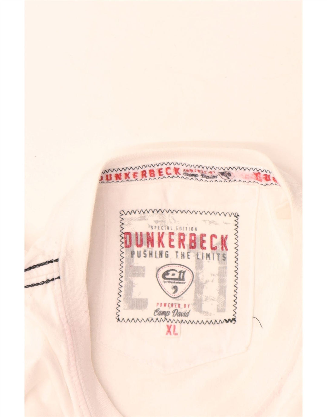 Camp David Mens Graphic T-Shirt Top XL White Cotton