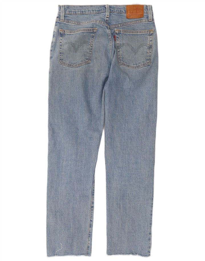 Levi's Womens 501 Straight Jeans W28 L28 Blue Cotton