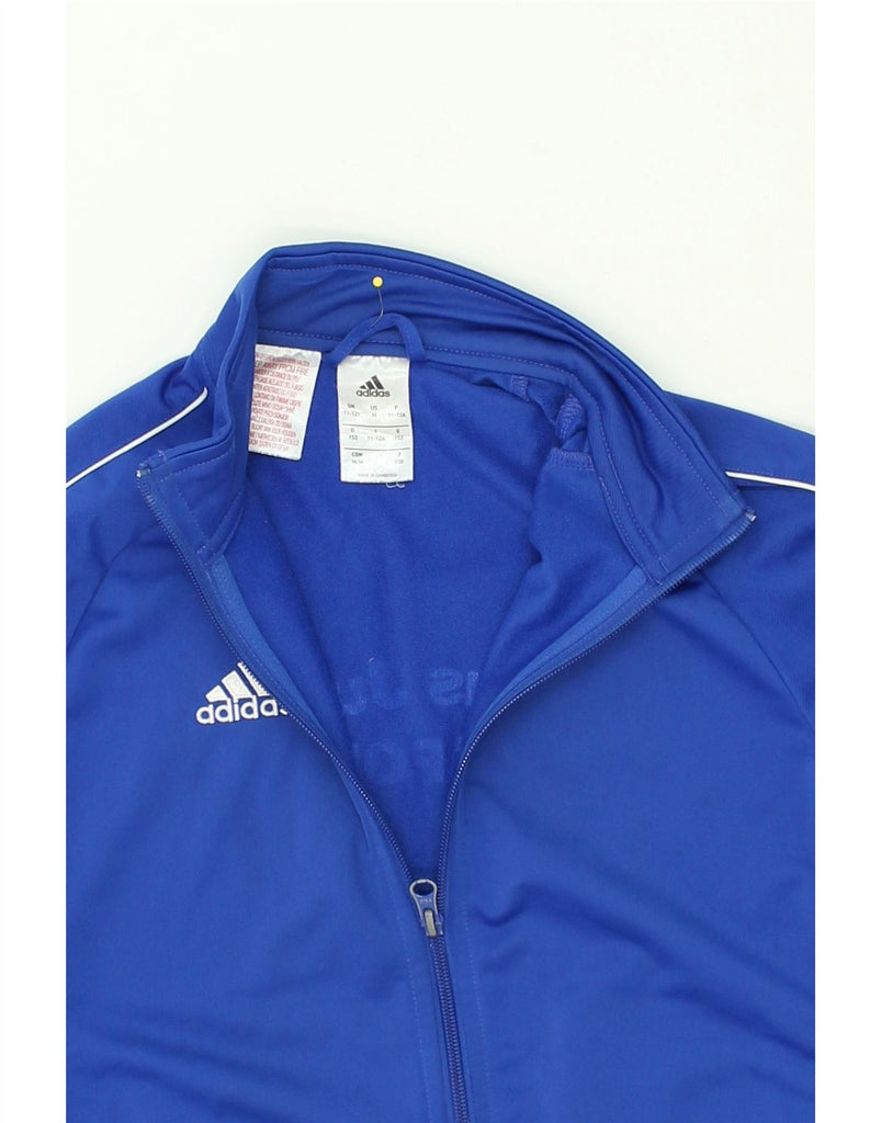 ADIDAS Boys Graphic Tracksuit Top Jacket 11-12 Years Blue Polyester | Vintage Adidas | Thrift | Second-Hand Adidas | Used Clothing | Messina Hembry 