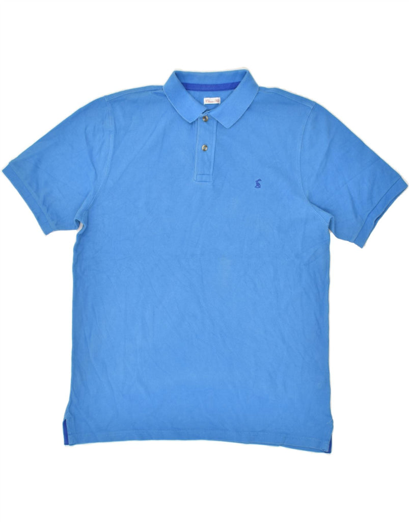 JOULES Mens Classic Fit Polo Shirt Large Blue Cotton | Vintage Joules | Thrift | Second-Hand Joules | Used Clothing | Messina Hembry 