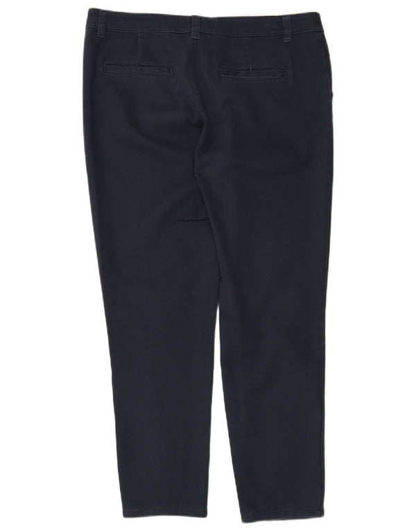Fat Face Womens Slim Chino Trousers UK 12 Medium W34 L26 Navy Blue Cotton