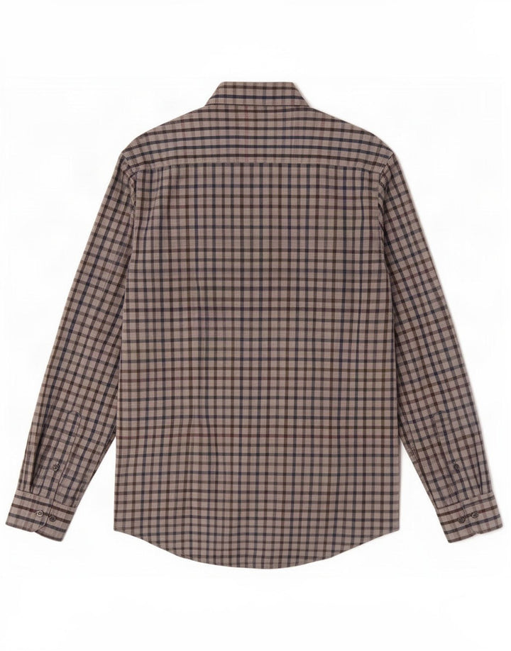 Dack's Mens Slim Fit Shirt 2XL Grey Check Cotton