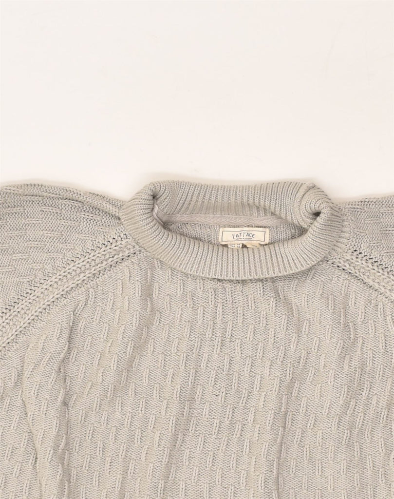 FAT FACE Womens Oversized Turtle Neck Jumper Sweater UK 16 Large  Grey | Vintage Fat Face | Thrift | Second-Hand Fat Face | Used Clothing | Messina Hembry 