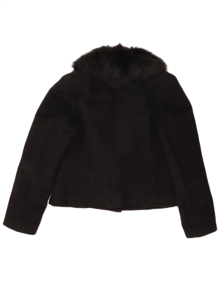 Vintage Womens 1 Button Blazer Jacket UK 14 Medium Black