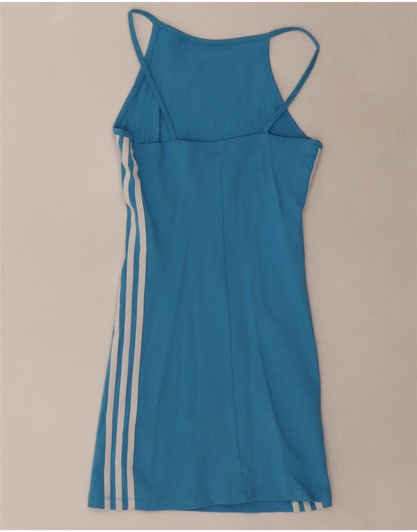 Adidas Womens Tennis Dress UK 6 XS Blue Cotton