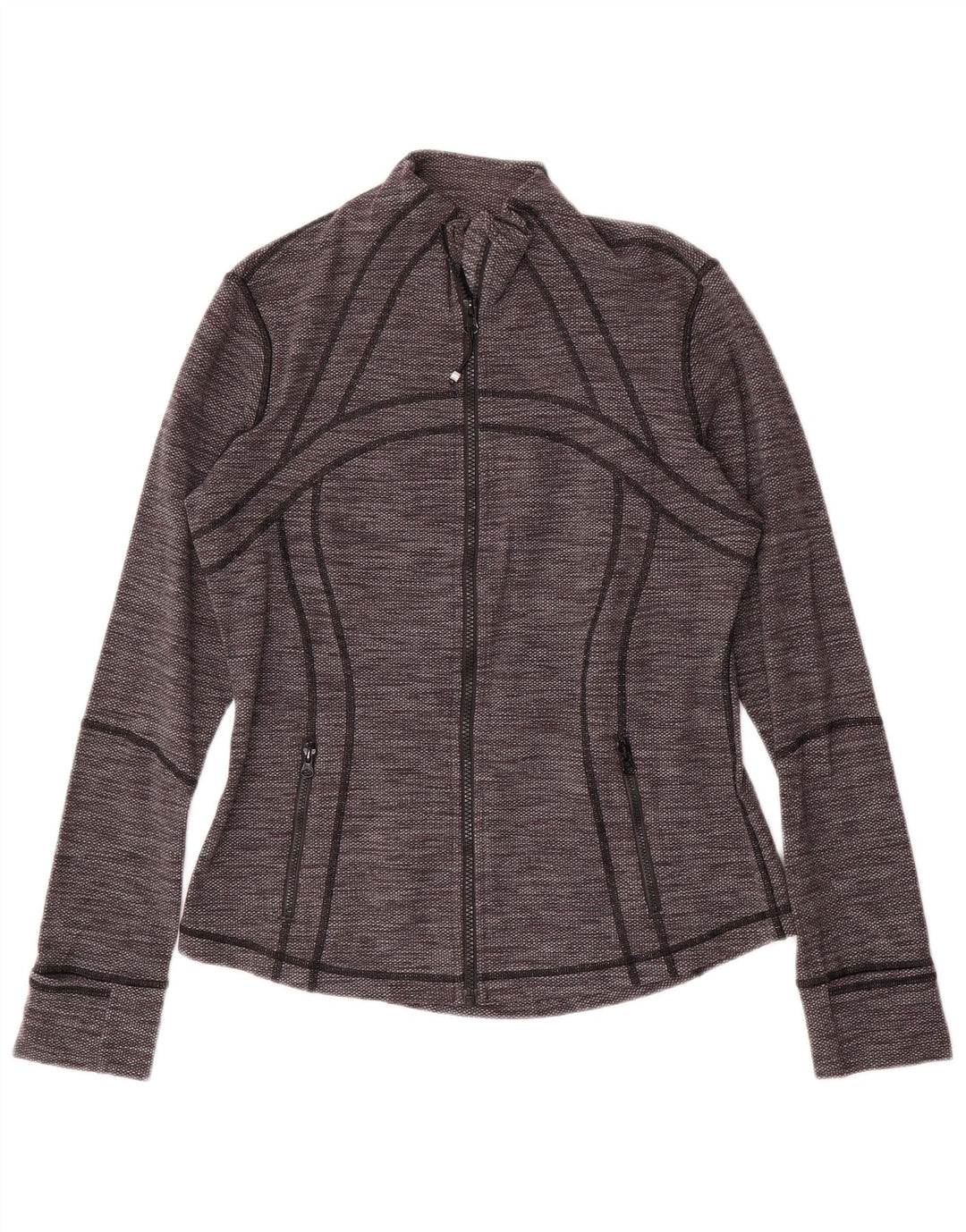 LULULEMON Womens Tracksuit Top Jacket US 10 Large Grey